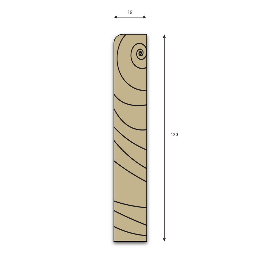 Pine Skirting & Architrave - Pencil Round (PR)